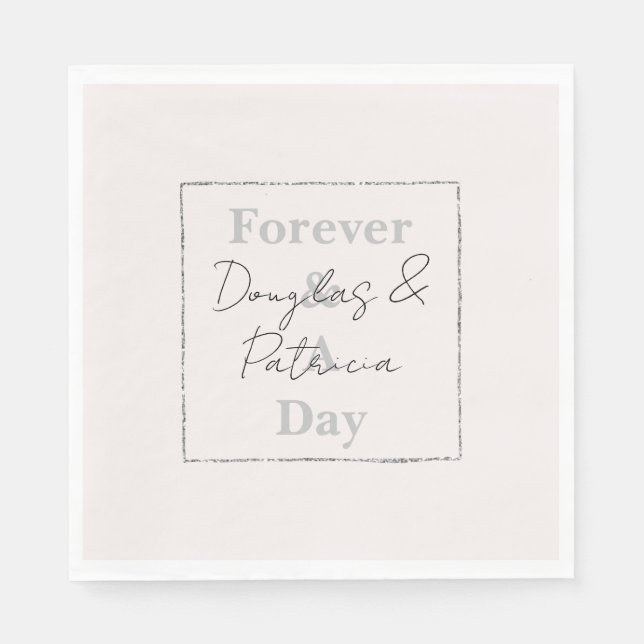 Cream Beige Stone Serviette (Vorderseite)