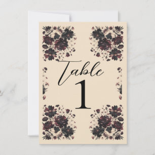 Cream Beige Vintages Shabby Chic Moody Floral Einladung