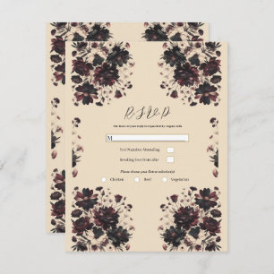 Cream Beige Vintages Shabby Chic Moody Floral UAWG Einladung