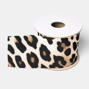 Cream Black Leopard Ripsband