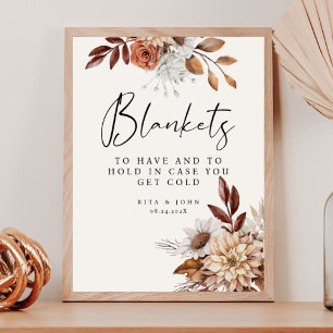 Cream Boho Hochzeit zu haben und zu trinken Zeiche Poster