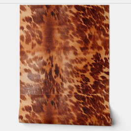 Cream Brown Cowhide Tapete