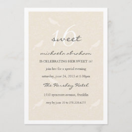 Cream Chic Sweet 16 Party Einladungen
