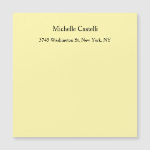 Cream Color Beruflich Einmalige Klassikkarte Magnetkarte