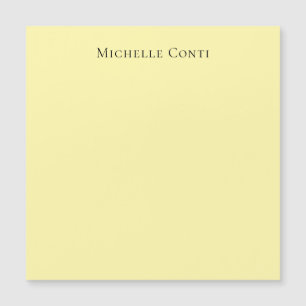 Cream Color Minimalistische Schlichte Magnetkarte