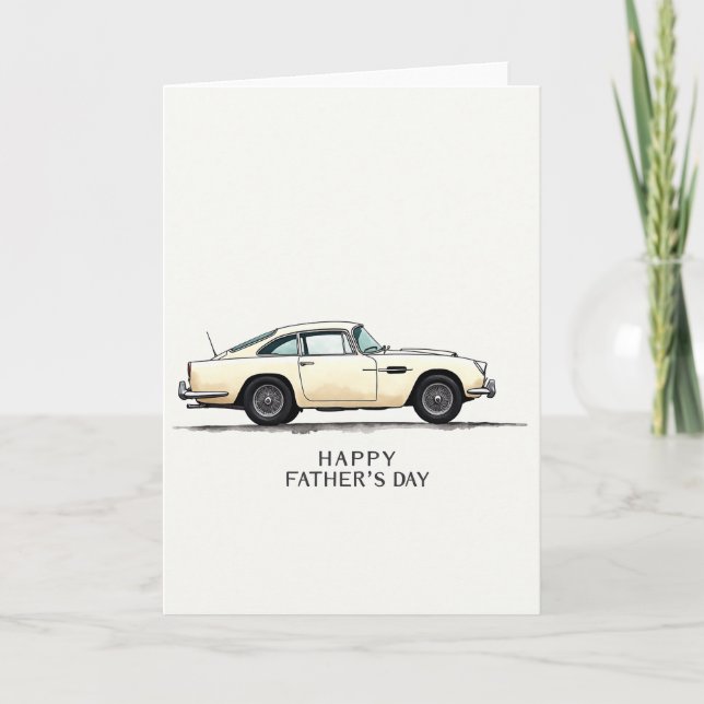Cream Coupe Vatertagskarte Karte (Vorderseite)
