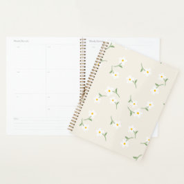 Cream Daisy Tagesplaner | Botanische Organisation  Planer