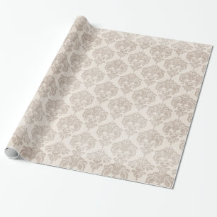 Cream Damask Geschenkpapier
