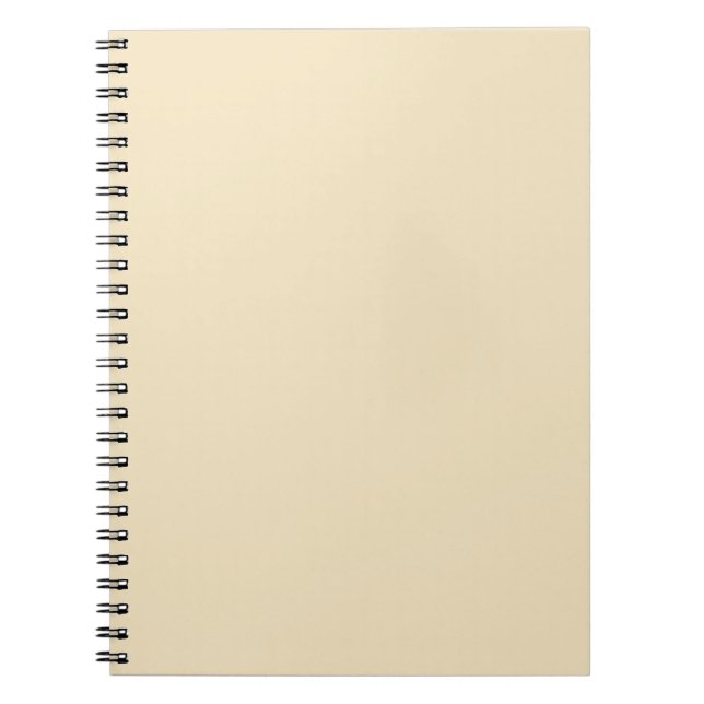 Cream Ecru Beige Notebook Notizblock (Vorderseite)