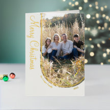 Cream Eleganter Minimalistischer Weihnachtsbogen g