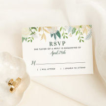 Cream Floral Gold Greenerity Wedding