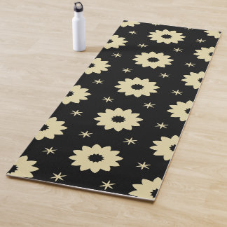 Cream Floral  Yogamatte