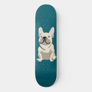 Cream French Bulldog, Ich liebe meinen Hund Skateboard