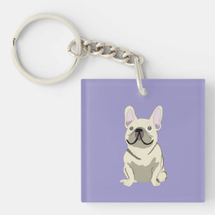 Cream French Bulldog, Schlüsselanhänger