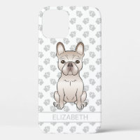 Cream French Bulldog Sitting & Individuelle Name