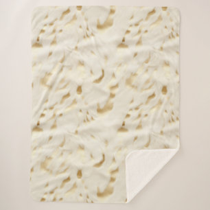 Cream Gold Cowhide Sherpadecke