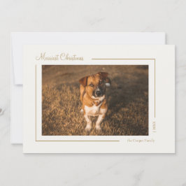 Cream Gold Elegante Minimalistische Weihnachten Ho