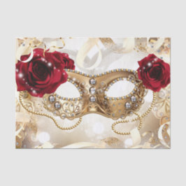 Cream Gold Masquerade Ball Geburtstagspartei Seidenpapier