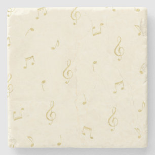 Cream Gold Noten   Steinuntersetzer