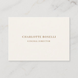 Cream Gold Serif-Schriftart Professionell Matt Zwe Visitenkarte