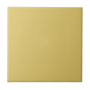 Cream Gold Solid Color Fliese