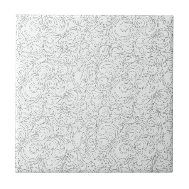 CREAM-GRAY-SWIRLS FLIESE (Vorderseite)
