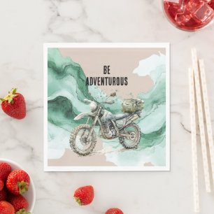 Cream Green Motorrad-Abenteuer Serviette