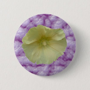 Cream Hollyhock Button