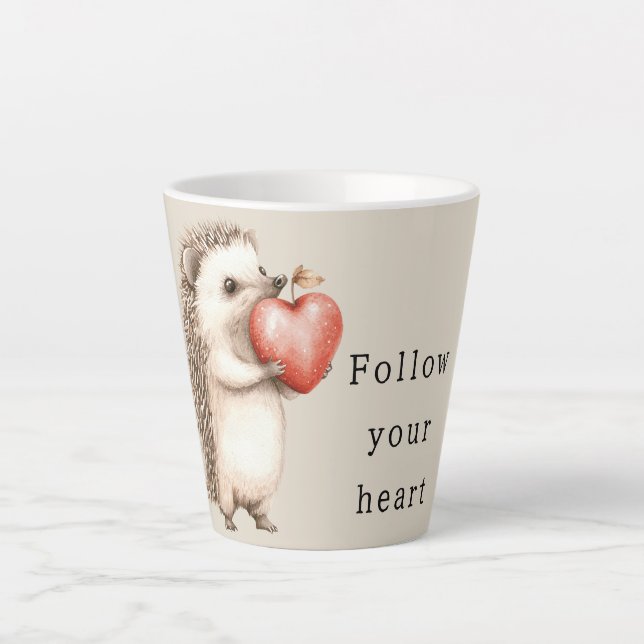 Cream Igel Apple Heart Milchtasse (Vorderseite)