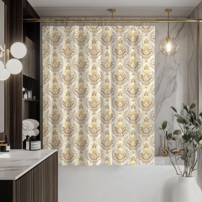 Cream Ivory Curtain Elegant Victorian Bath Style Duschvorhang (Cream Ivory Curtain Elegant Victorian Bath Style)