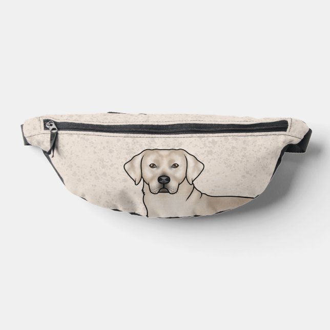 Cream Labrador Retriever Cartoon Labrador Dog Bauchtasche (Ablage )