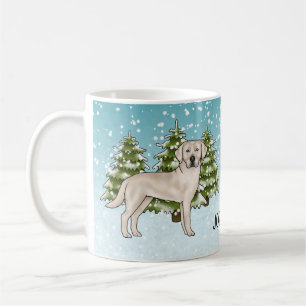 Cream Labrador Retriever Dog Weihnachtsgebäck Indi Kaffeetasse