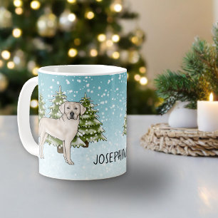 Cream Labrador Retriever Dog Weihnachtsgebäck Indi Kaffeetasse