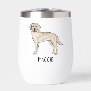 Cream Labrador Retriever Lab Hund Kunst benutzerde