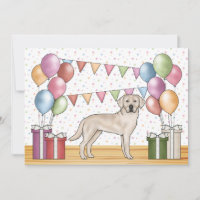 Cream Labrador Retriever Labrador Hund farbenfroh