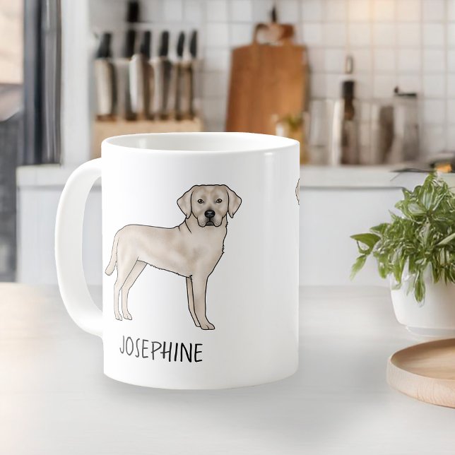 Cream Labrador Retriever Niedlich Labrador Dog Ind Kaffeetasse (Von Creator hochgeladen)