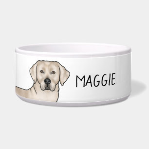 Cream Labrador Retriever Niedlich Labrador Dog Ind Napf