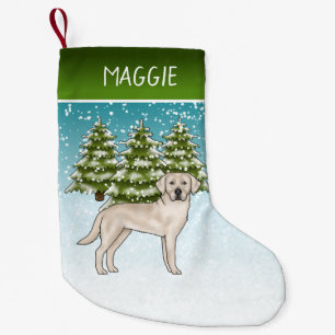 Cream Labrador Retriever Weihnachten und benutzerd Kleiner Weihnachtsstrumpf