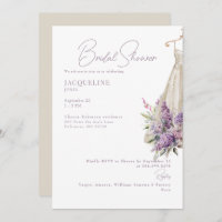 Cream & Lavender Wedding Dress Brautparty