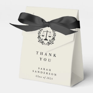 Cream Law Scales+Laurel Wreath Abschluss Geschenkschachtel
