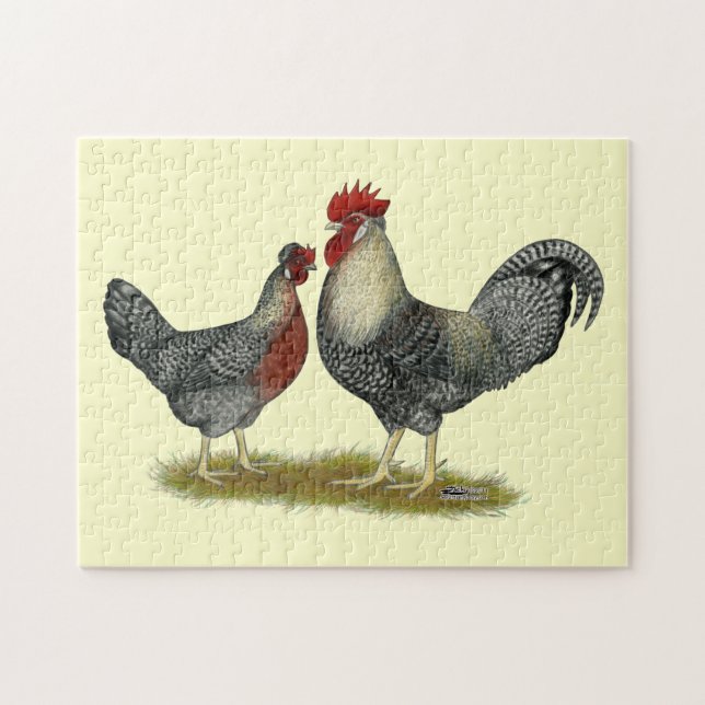 Cream Legbar Chickens Puzzle (Horizontal)
