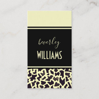 Cream Leopard Professional Visitenkarte