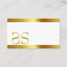 CREAM LINEN BUSINESS CARD VISITENKARTE