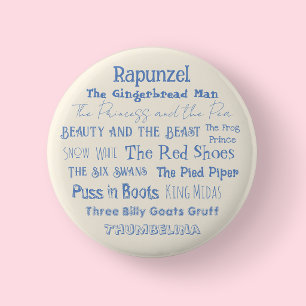Cream Märchen erzählen Tag Abzeichen/ Knopf Button