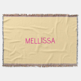 Cream minimalist custom name  decke