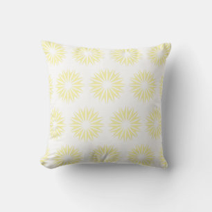 Cream Modern Sunbursts Kissen