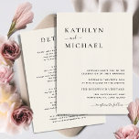 Cream Moderne Typografie in einer einfachen Hochze Einladung<br><div class="desc">Cream All in One Modern Typografy auf Gray Simple Minimalistisch Wedding Invitation Card. Feiern Sie Ihren besonderen Tag mit dieser eleganten und wunderschönen Einladungskarte für Ihre Hochzeit, um Ihren besondere Anlass zu verschönern. Alle Texte sind so vorbereitet, dass Sie sie einfach und schnell mit Ihren eigenen Details personalisieren können. Wenn...</div>