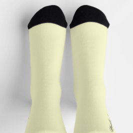 Cream Nachhaltige Crew Socken mit individuellem Na