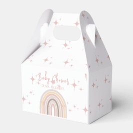 Cream Pastel Einfache Minimalistische Babydusche Geschenkschachtel