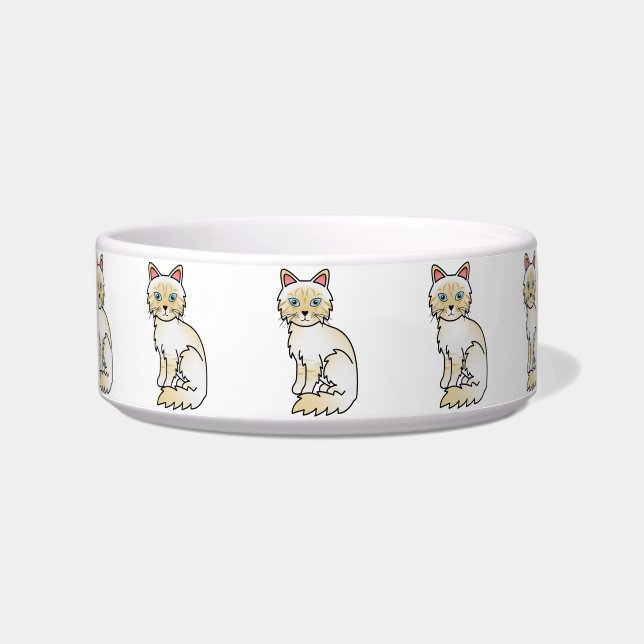 Cream Point Tabby Birman / Ragdoll Cat Napf (Vorderseite)